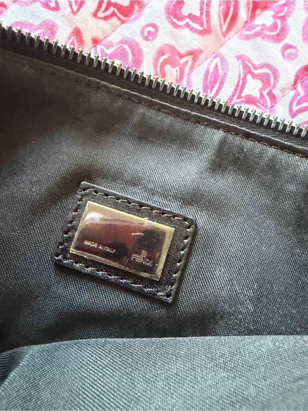 Y2K Vintage Black Zucchino Monogram Fendi Mini Purse and Matching Wallet - Picture 11 of 14